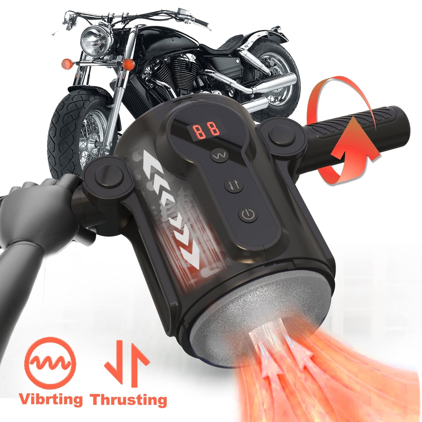 Sexeeg Automatic Male Masturbator for Man: Game Cup Pulse - Telescopic Vibration