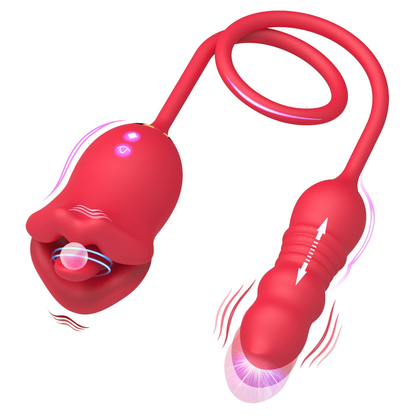 Sexeeg Big Mouth Tongue Licking Vibrator Female Masturbation