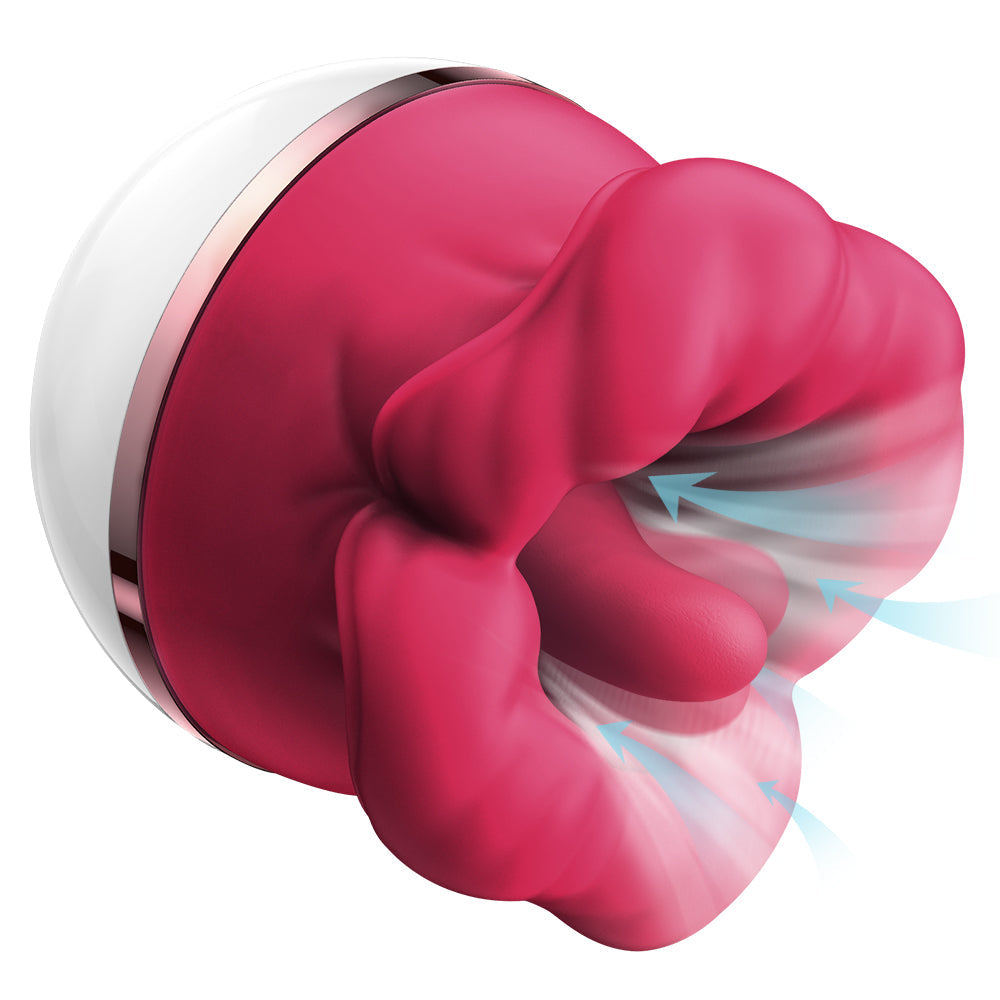 Sexeeg Big-Mouth Tongue Sucking Female Masturbator Massager Rechargeable Vibrator