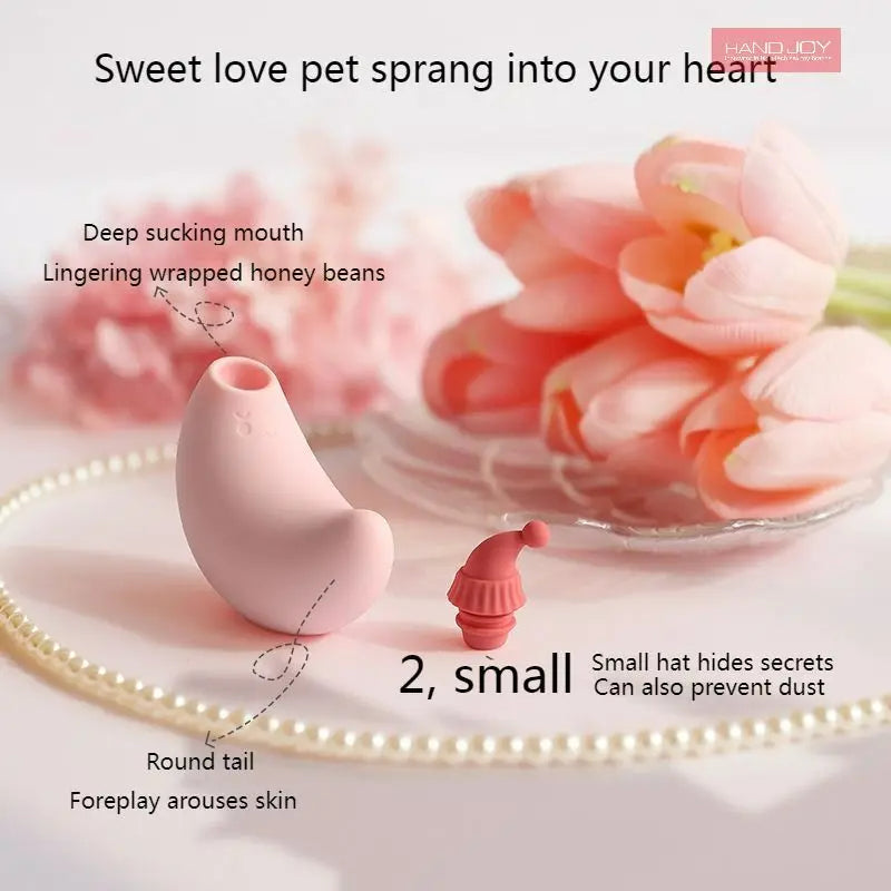 Sexeeg Red Riding Hood Moon Sucking Vibrator Vibrating Sucker Oral Clitoris Stimulator
