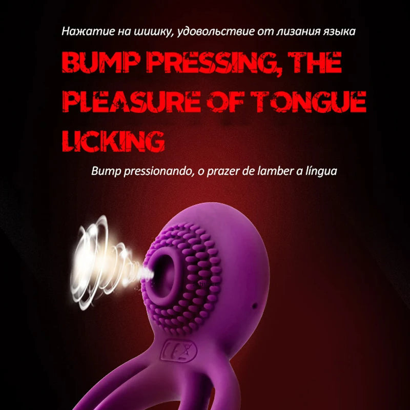 Sexeeg Male Cock Masturbation Vibrating Penis Ring