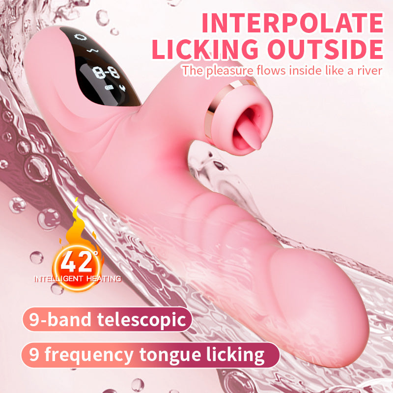 Sexeeg Electric Heated Vibrator Automatic Sucking Thrusting Machine For Women
