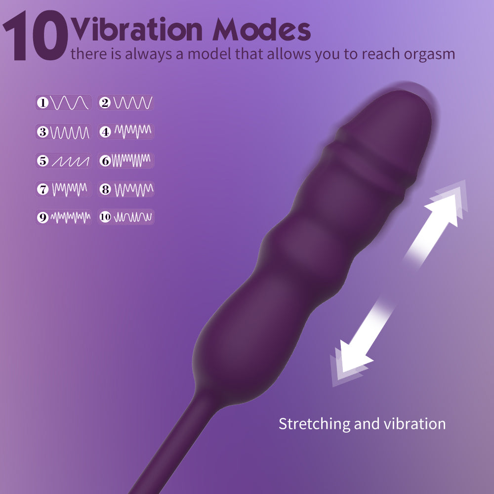 Sexeeg 10 Frequency Sucking Telescopic Vibrator