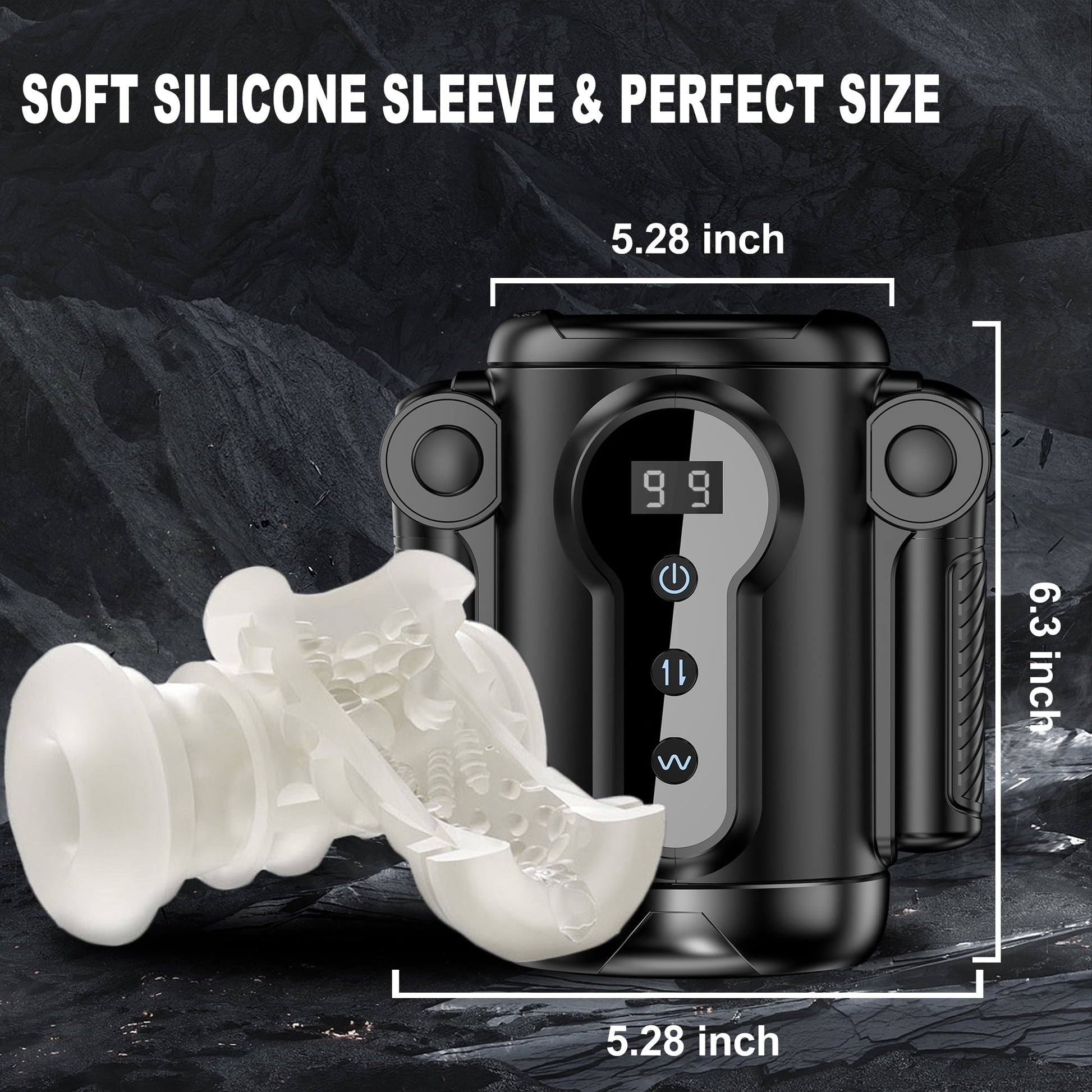 Sexeeg Automatic Male Masturbator for Man: Game Cup Pulse - Telescopic Vibration
