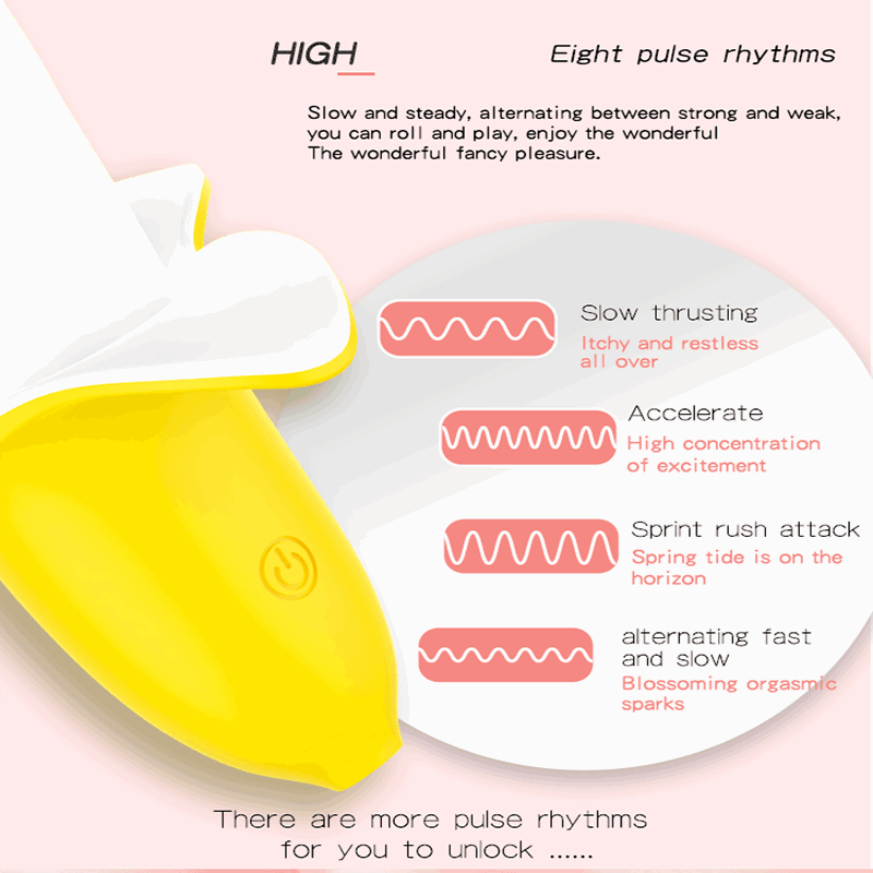 Sexeeg 8-Speed Adjustable Banana Vibrating Wand
