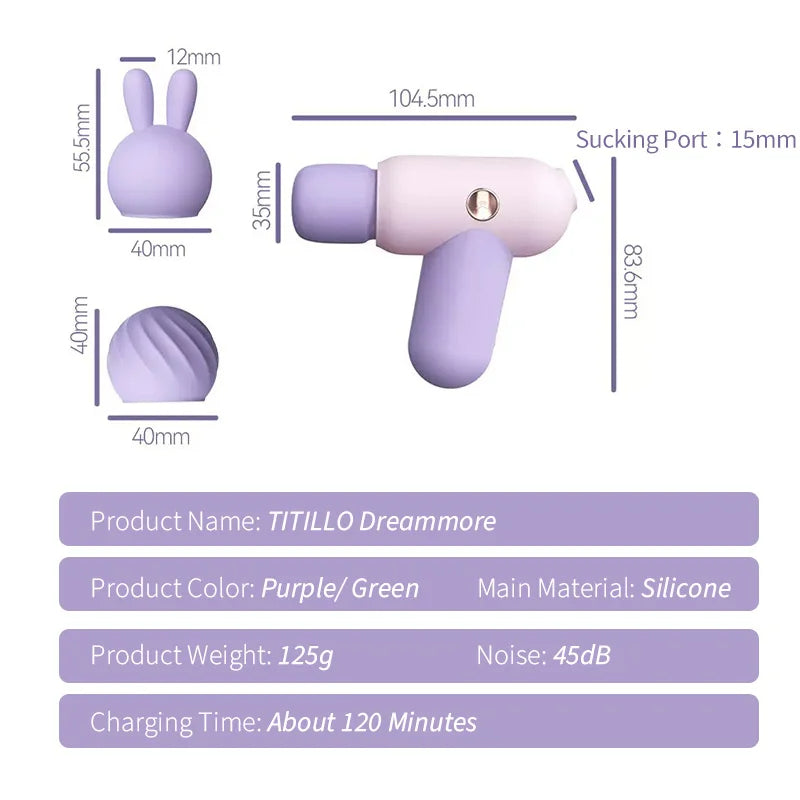 Sexeeg 2 in 1 Sucking Av Wand Vibrator For Women