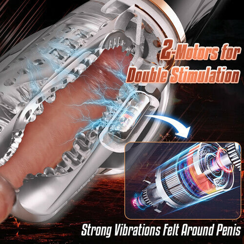 Sexeeg  Veronica 4.0 Sucking & Vibrating Transparent Male Masturbation Cup