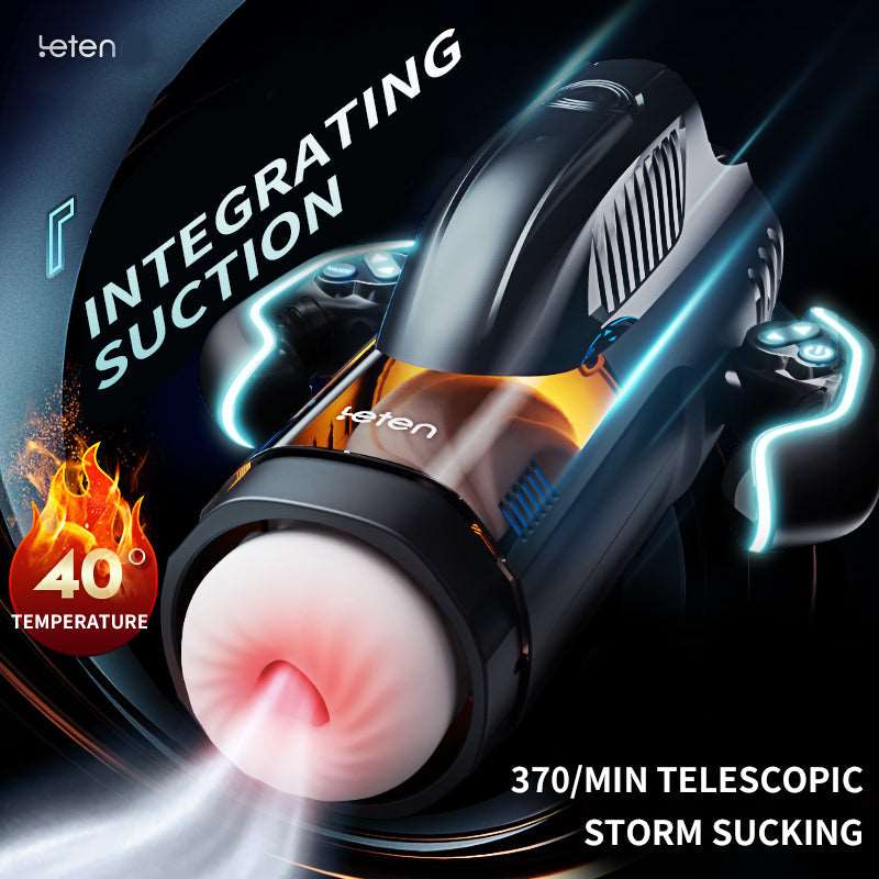 Sexeeg Deluxe 10-Mode Heating Male Masturbator with USB-C Charging