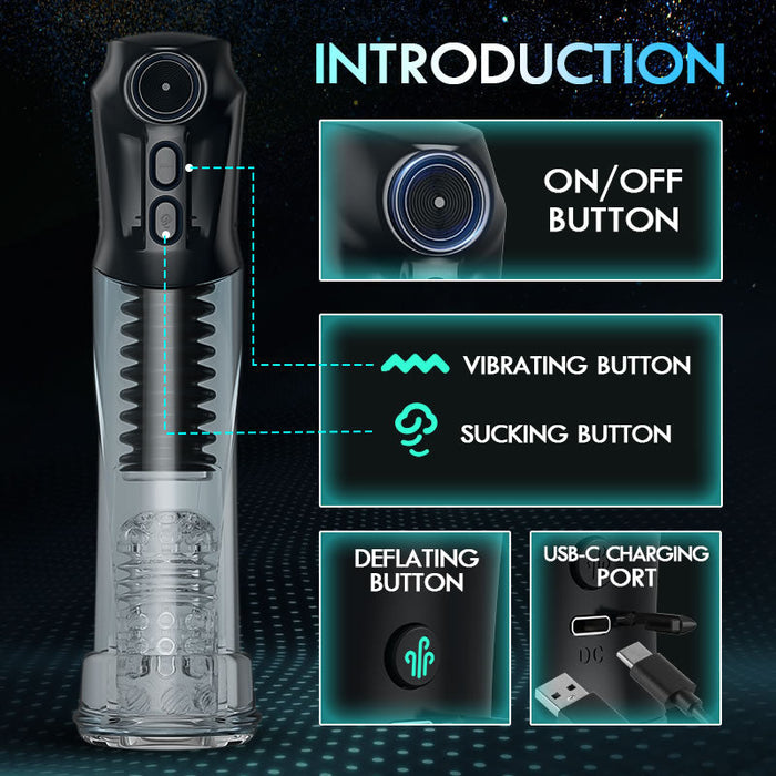 Sexeeg Vacuum Suction & Vibrating Male Penis Pump