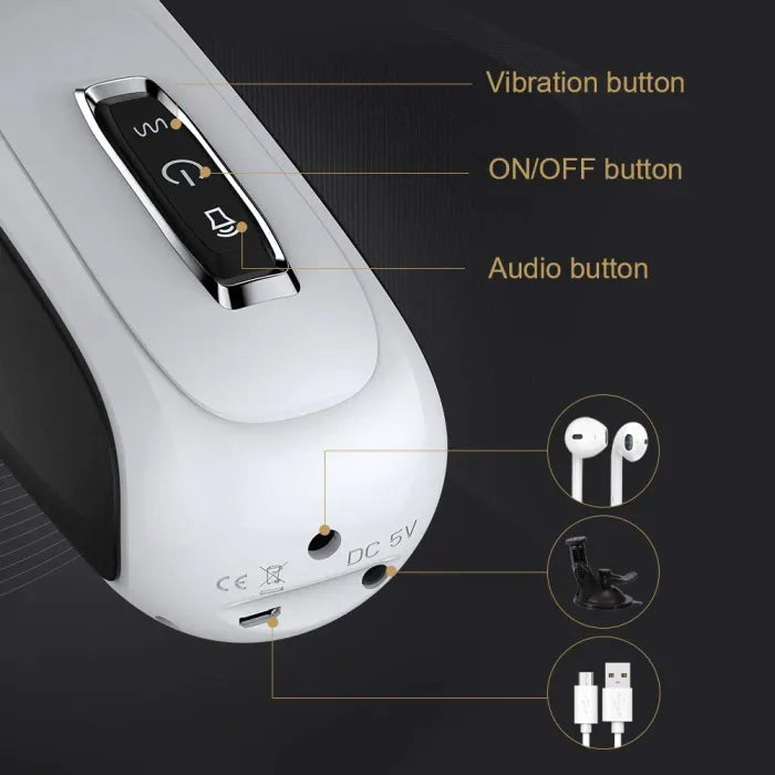 Sexeeg10 Powerful Thrusting&Rotating Modes Automatic Men Masturbation Cup