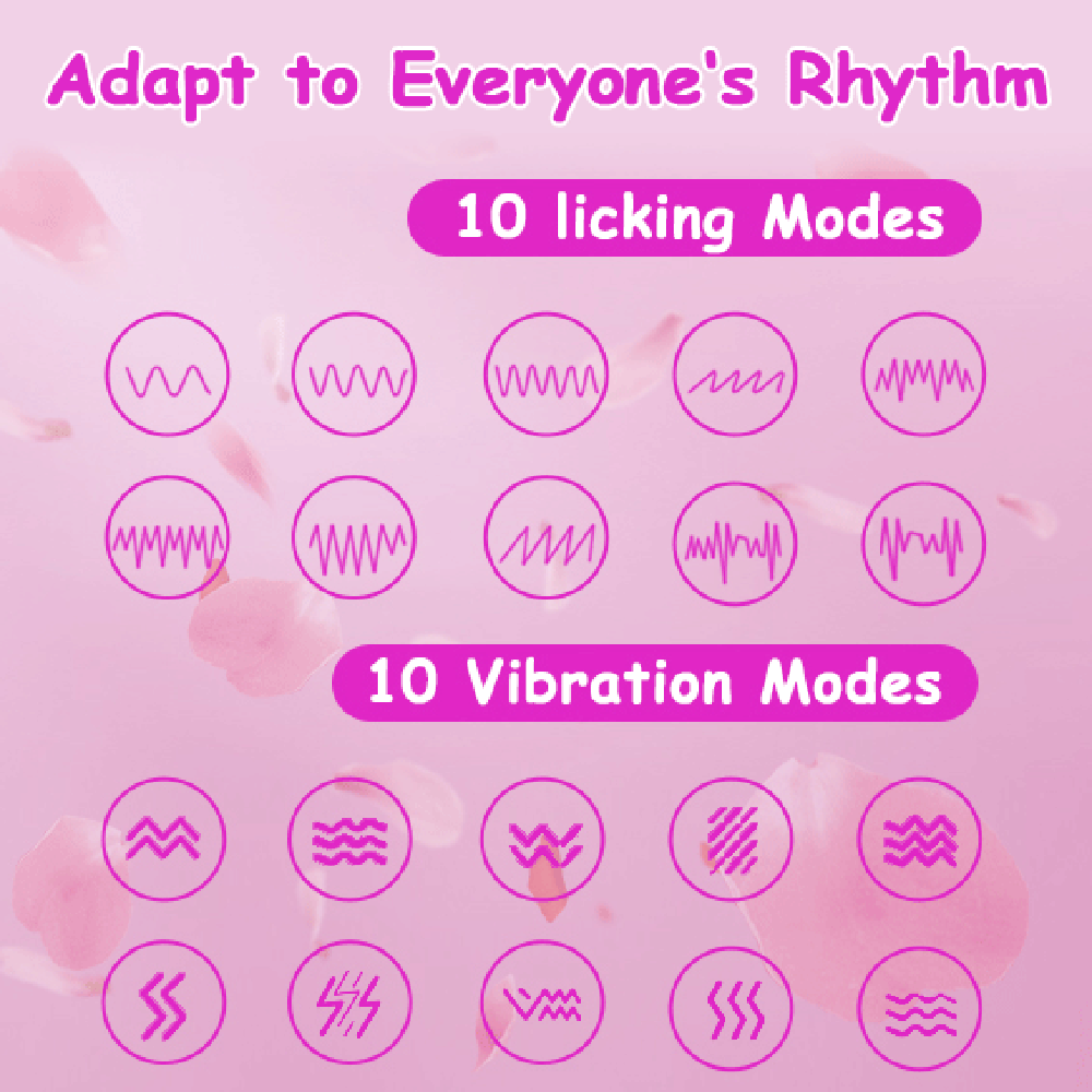 SexeegRose Toy Vibrator For Wome Clitoral Tongue Licking Vibrator
