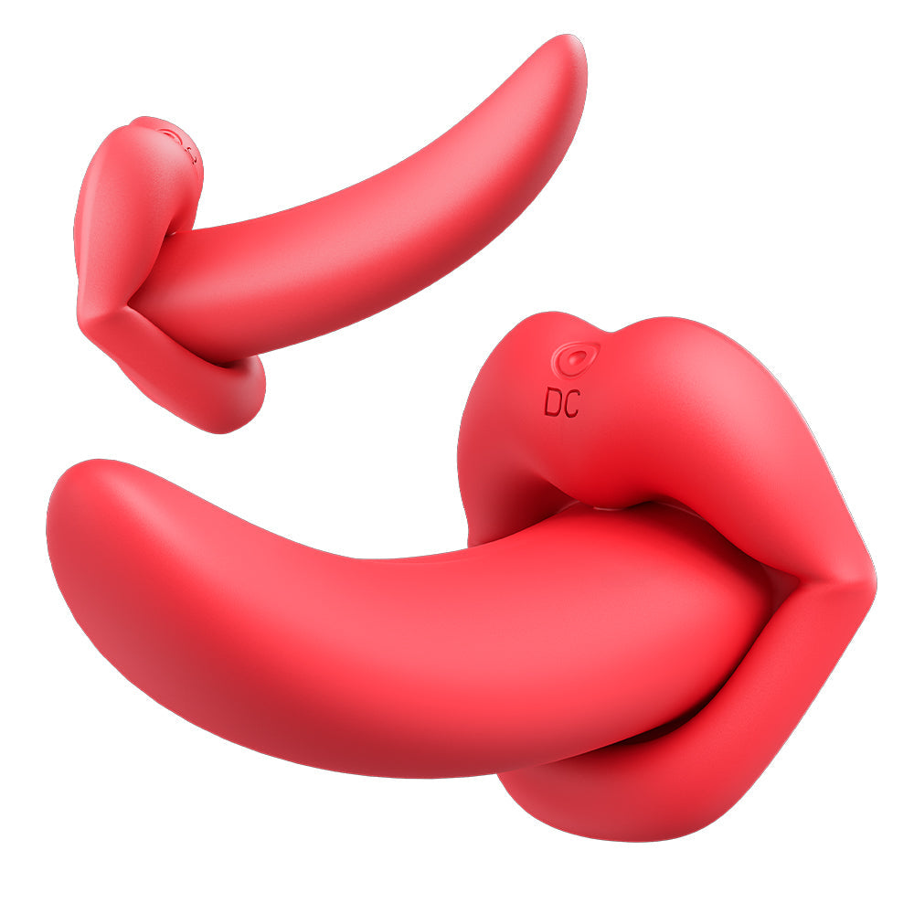 Sexeeg Honey Tongue 5th Generation Wireless Remote Control Vibrator Simulated Lips and Tongue 10 Frequency Vibration Wearable Vibrator