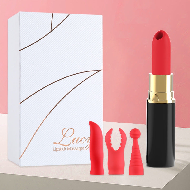 Sexeeg Lipstick Jump Egg Sucking Vibrating Stick Female