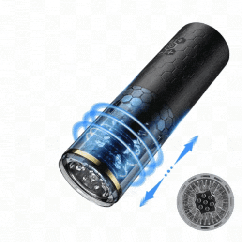 Sexeeg Samurai 3.0 - 10 Thrusting Spinning Telescopic And Rotating Masturbation Cup
