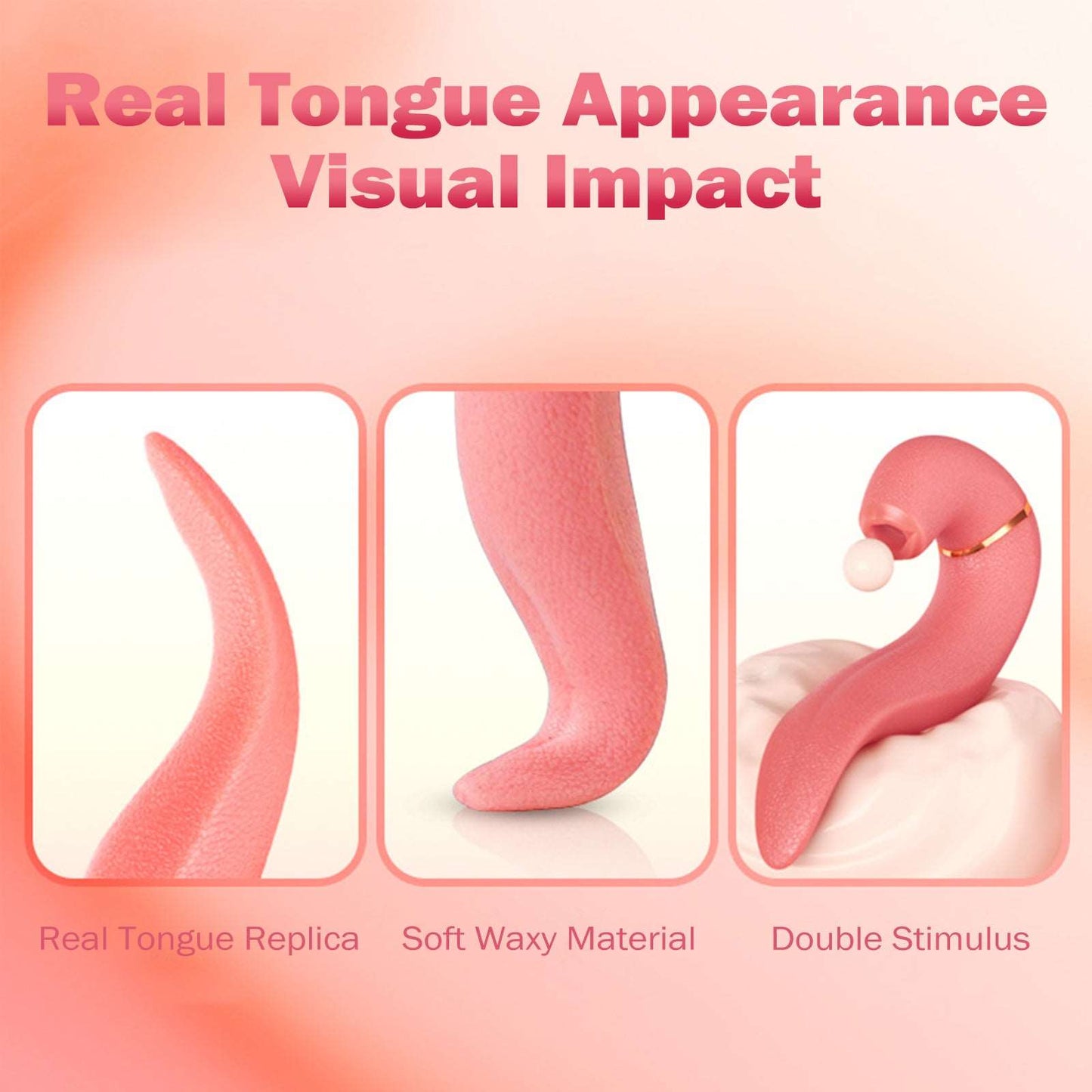 Sexeeg 2-in-1 Sucking Tongue Licking Vibrator