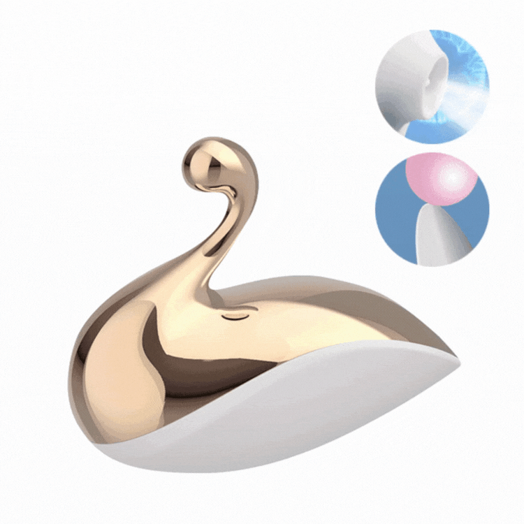 Sexeeg Women's Little Swan Lipping Tongue Licking Vibrator