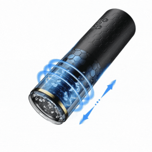 Sexeeg Samurai 3.0 - 10 Thrusting Spinning Telescopic And Rotating Masturbation Cup