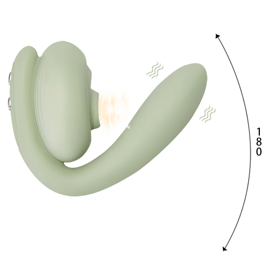 Sexeeg 2-in-1 Clit Sucking Vibrator for Double Pleasure