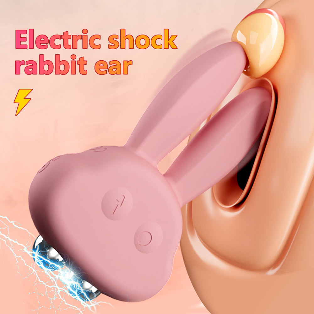 Sexeeg Electric Shock Rabbit Vibrator Cute Shaped Nipple Massager Clitoris Stimulator
