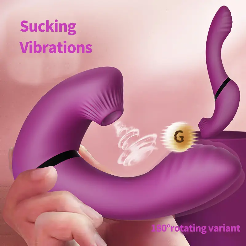 Sexeeg Spinning Sucking Vibrator