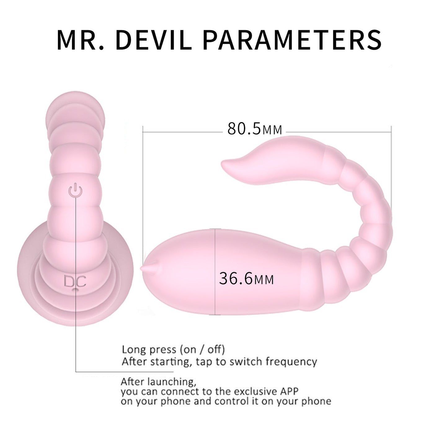 Sexeeg Little Devil Women App Wireless Remote Control Masturbation Vibrator