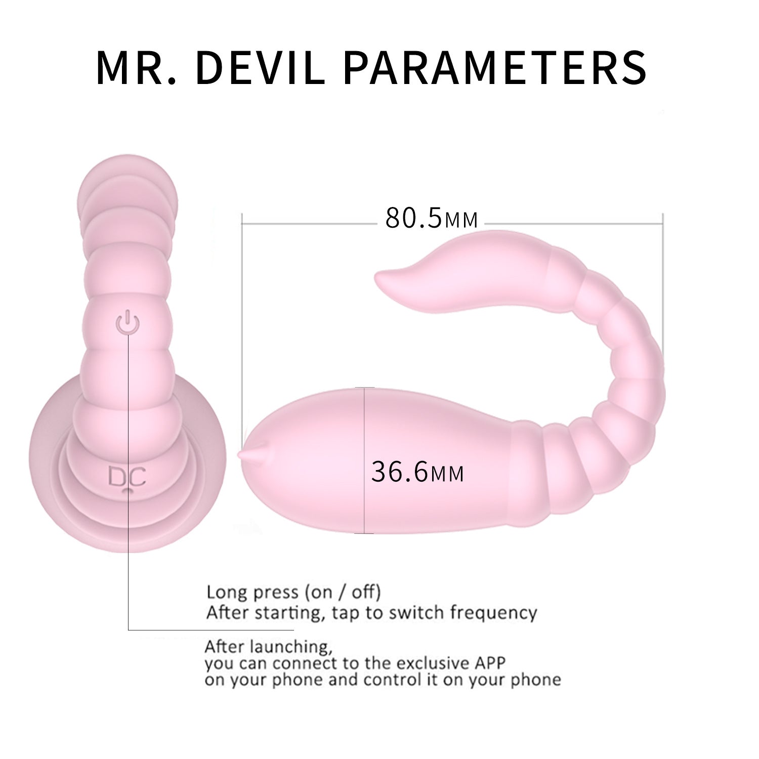 Sexeeg Little Devil Women App Wireless Remote Control Masturbation Vibrator