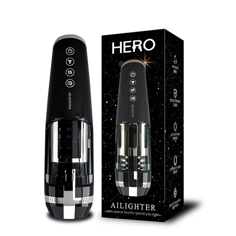 Sexeeg Hero Cup 6-Frequency Thrusting Self-Heating Male Masturbator
