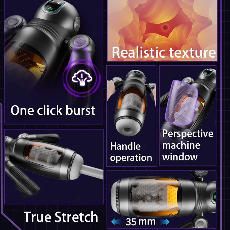 Sexeeg Bella Bot - Robot Telescopic Vibration Male Penis Stroker