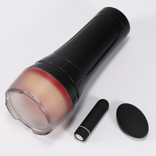 Sexeeg 2 IN1 Vibrating & Realistic Vagina Fleshlight Masturbator