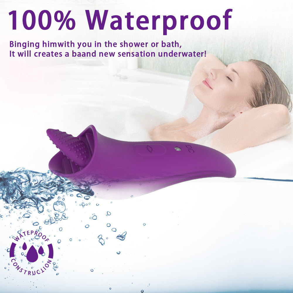 Sexeeg tongue licking vibrator