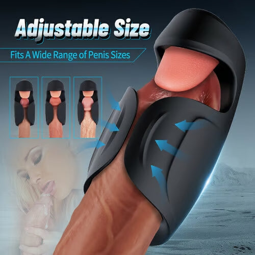 Sexeeg Explorer: Licking Vibrating 2 in 1 Male Penis Vibrators
