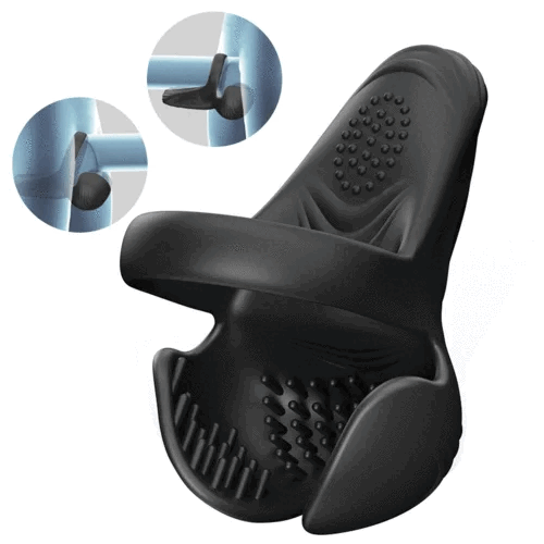 Sexeeg 10-Pattern Vibrations Balls Dense Tickler Penis Ring