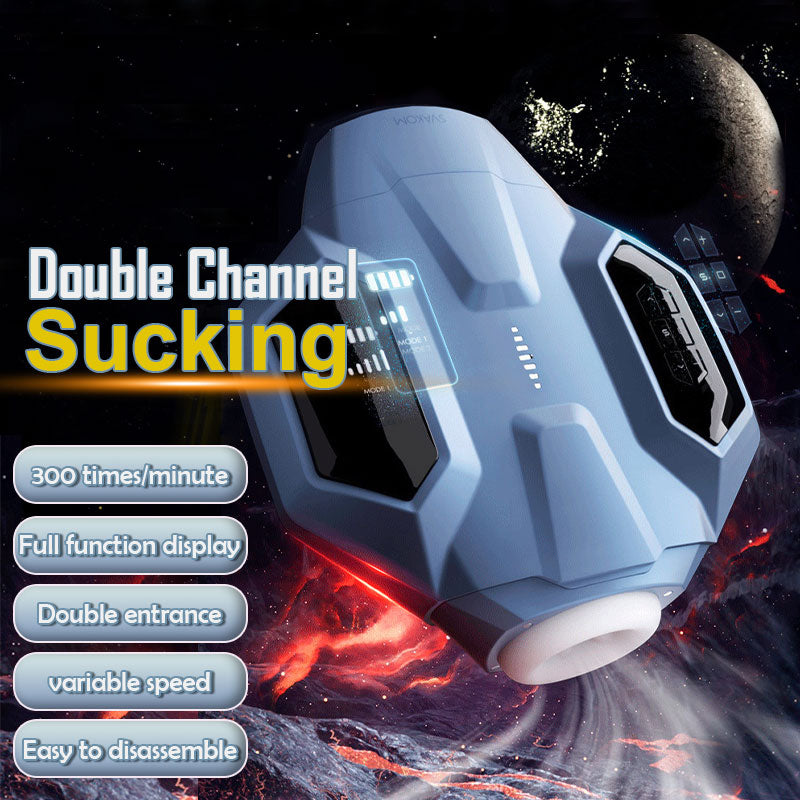sexeeg Galaxy Battleship Telescopic & Suction Heated Men's Masturbator