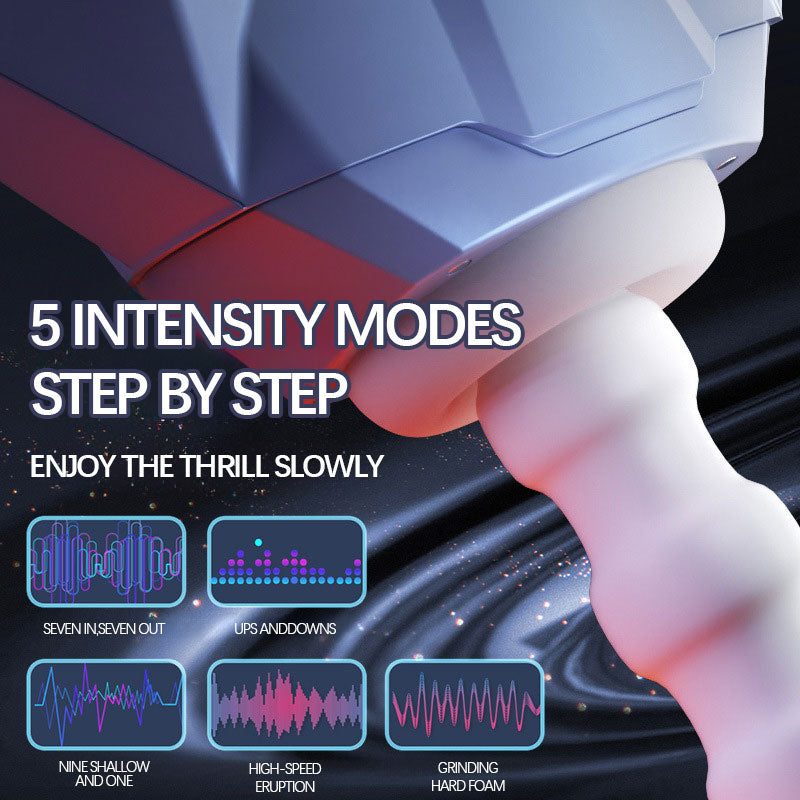 sexeeg Galaxy Battleship Telescopic & Suction Heated Men's Masturbator