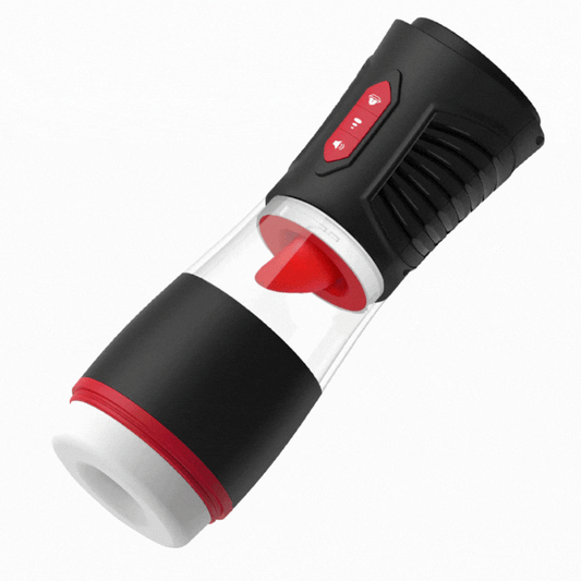 Sexeeg 4 Sucking Modes Penis Cup 7 Tongue Licking Male Masturbator Cup