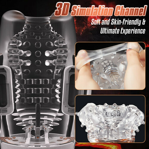Sexeeg Veronica 4.0 Sucking & Vibrating Transparent Male Masturbation Cup