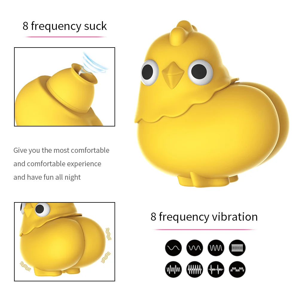 Sexeeg Chicken Sucking Vibrator Clitoris Stimulator Sex Toy For Woman