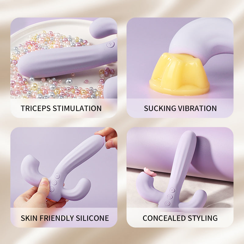 Sexeeg Cactus Pleasure Oasis: Suction + Vibrating Massage Wand