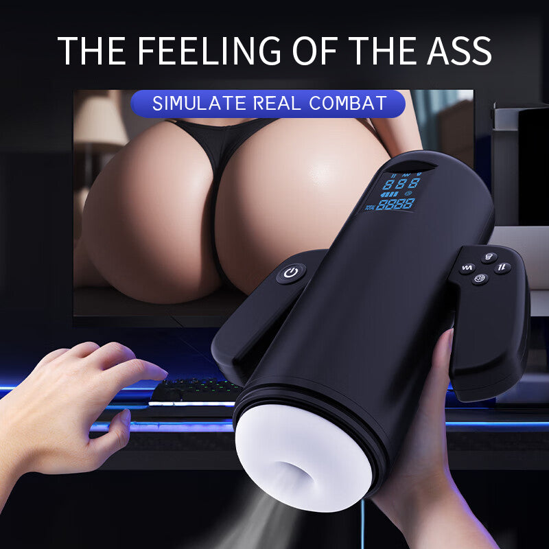 sexeeg Telescopic Sucking Vibrating Heating Masturbation Cup