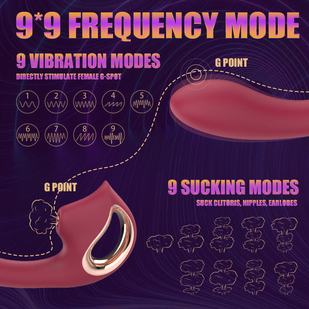 Sexeeg Fashion Women's Masturbation G-spot Stick Sucking Vibrating Stick Husband And Wife Share Adult Articles