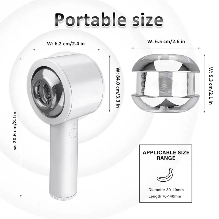 sexeeg Truly - Intelligent 6 Frequency Telescopic Handheld Male Masturbator