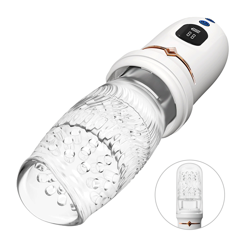 Sexeeg 4.0 Version Male Rose Toy Thrusting Rotating Vibrating Oral Sex Penis Stroker