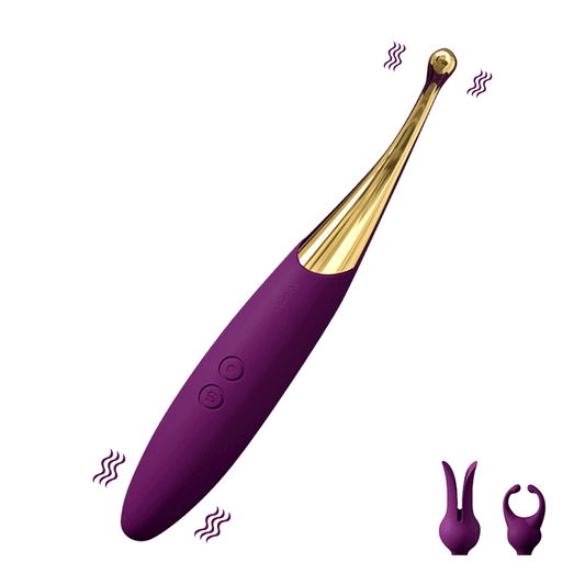 Sexeeg 10-Speed Multifunctional Interchangeable Head Vibrating Wand