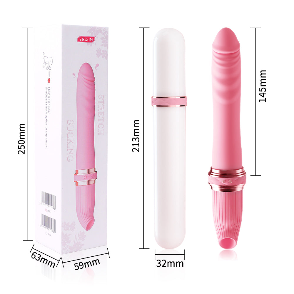 Sexeeg Telescoping Vibrator Female 10 Frequency Variable Sex Machine Clitoris Vibrador