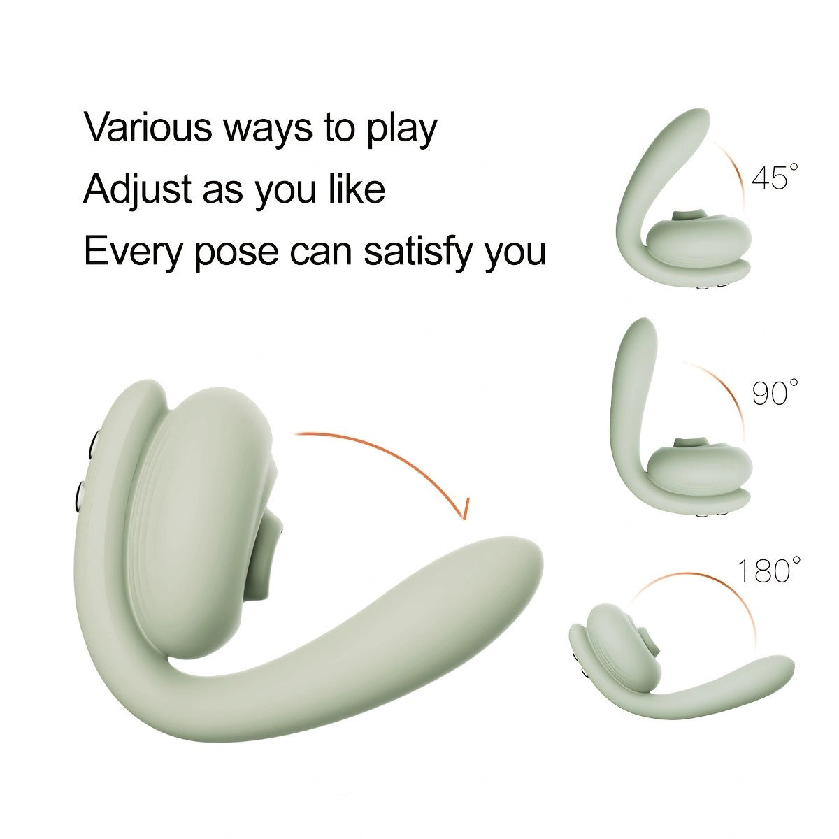 Sexeeg 2-in-1 Clit Sucking Vibrator for Double Pleasure