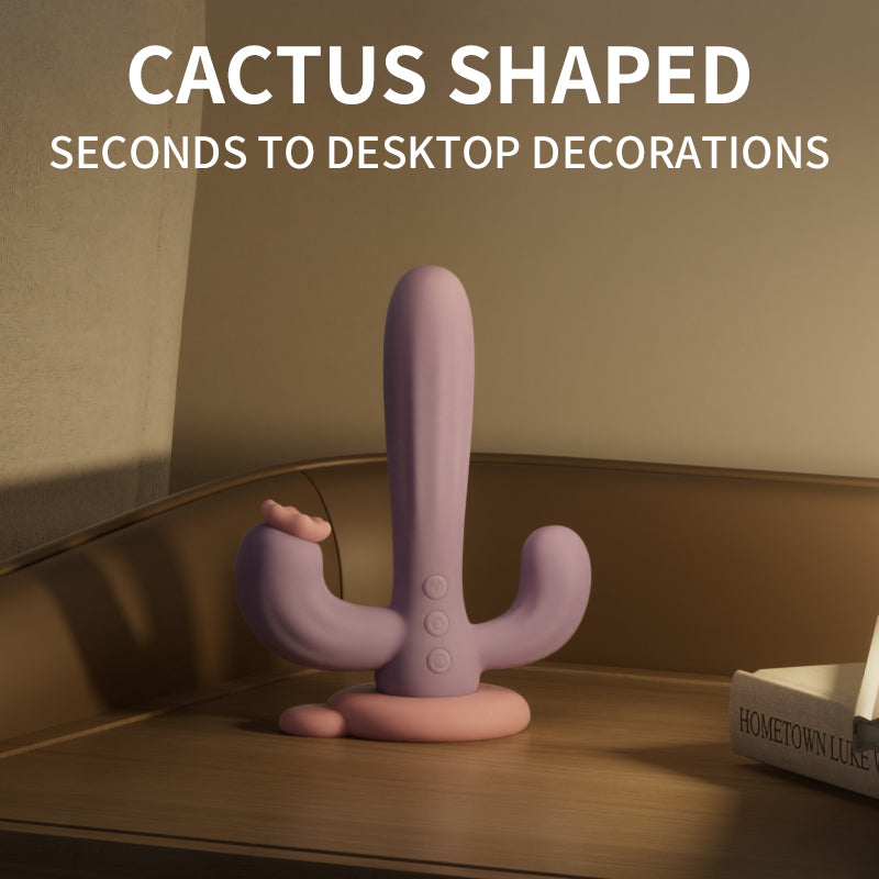 Sexeeg Cactus Pleasure Oasis: Suction + Vibrating Massage Wand