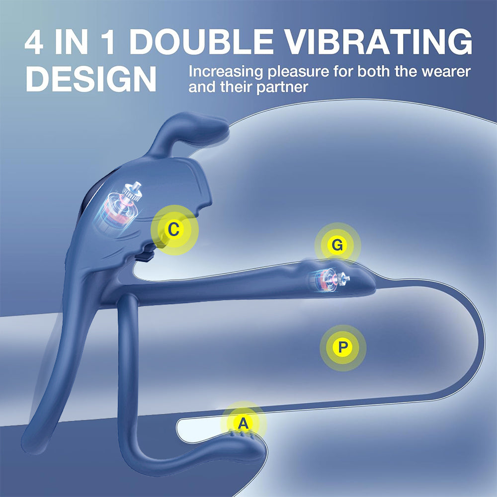 Sexeeg Penis Vibrating Ring Cock 3 in 1 Massage Delayed Ejaculation Citoral Stimulator Flirt Masturbation