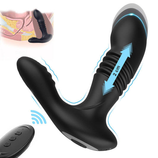 Sexeeg Men's Retractable Prostate Anal Plug G-point Stick Vibrator