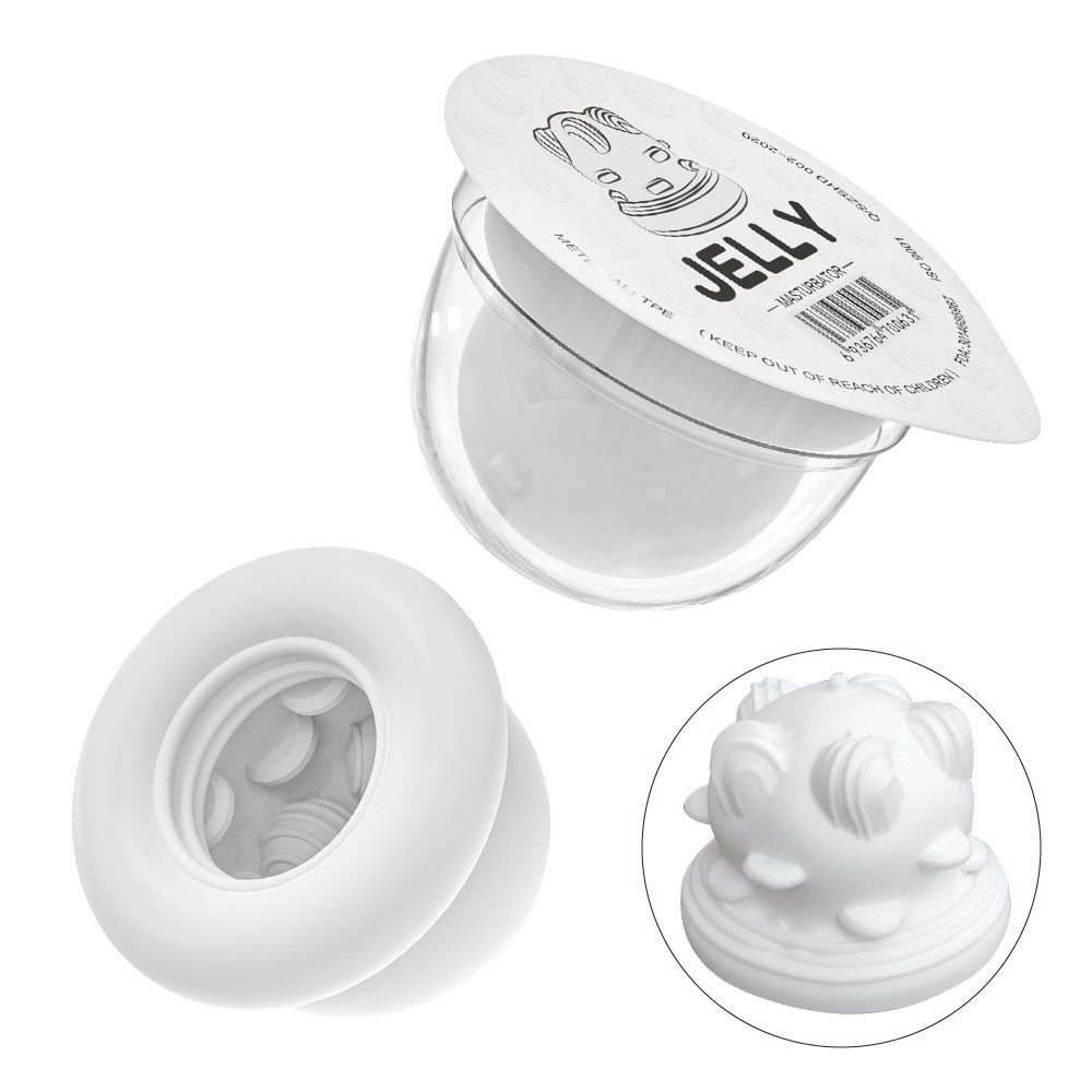 Sexeeg Jelly Soft Male Masturbator Cup For Man Glans Stimulation
