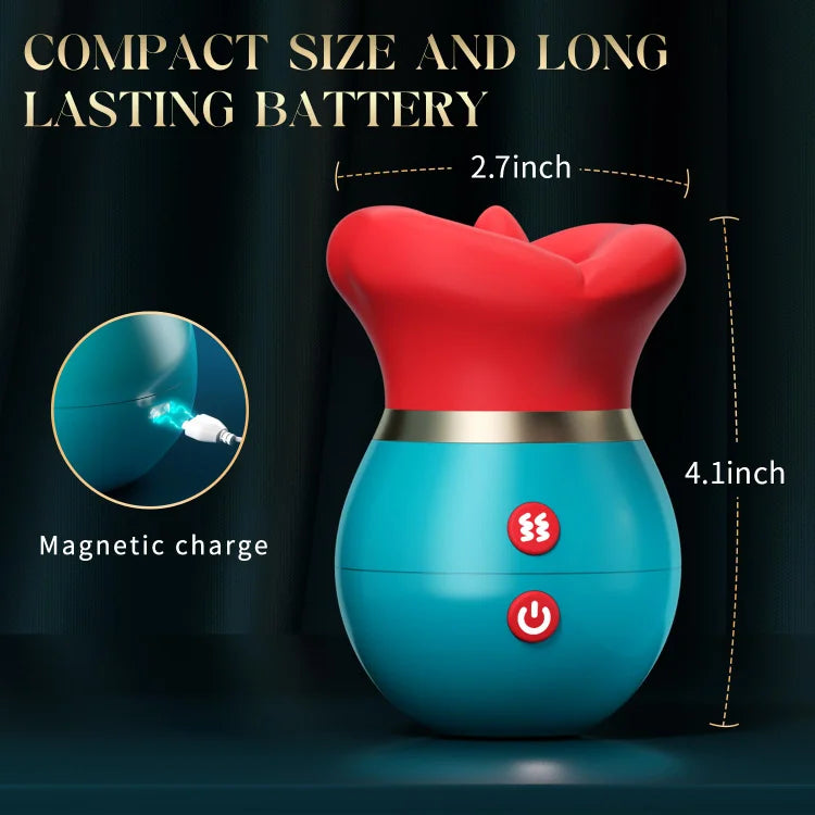 Sexeeg 3 in 1 App Remote Control Big Mouth Vibrator With 360° Tongue Licking & Sucking & Vibrating